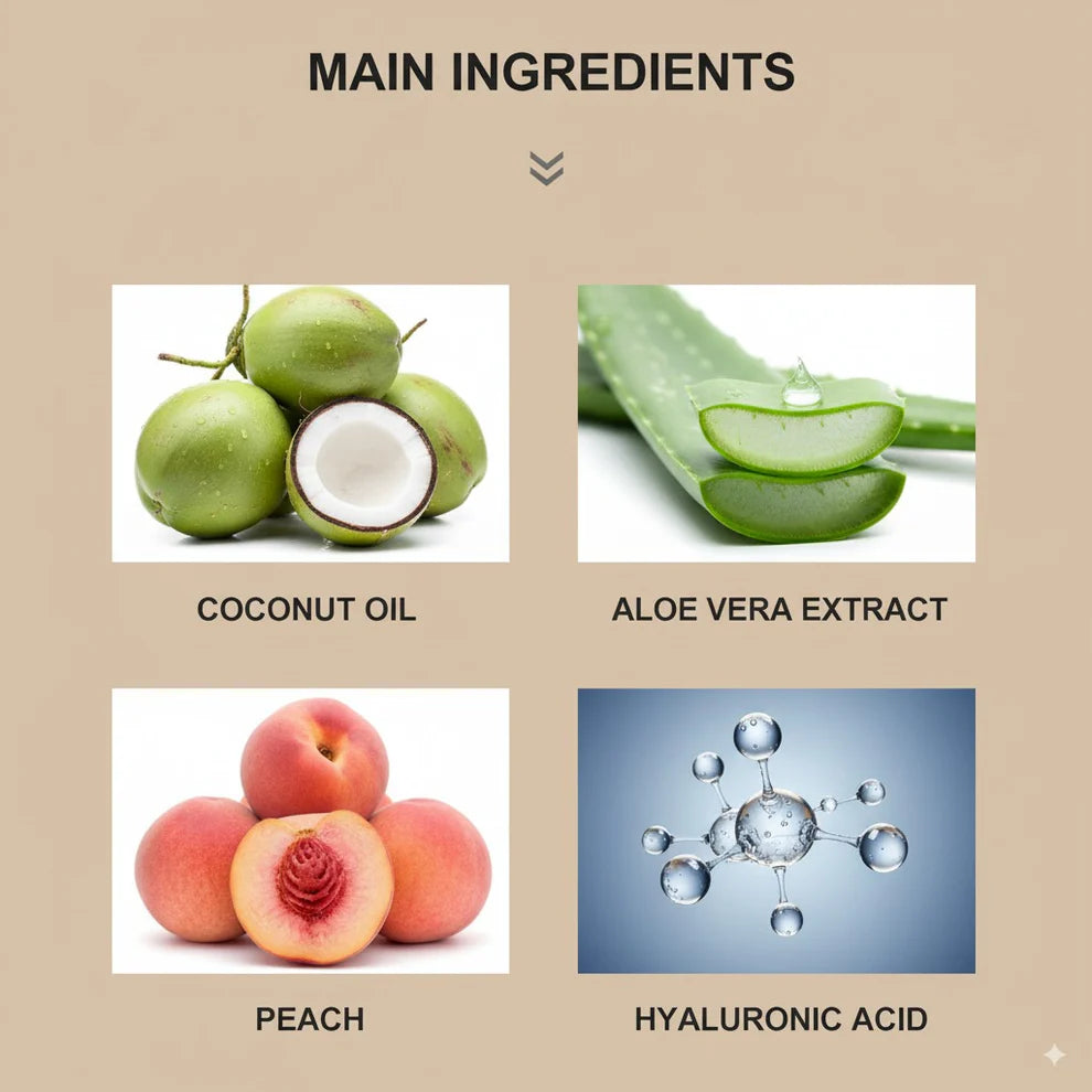Coconut Oil Facial Hair Removal Cream